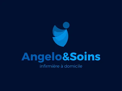 Angelo&Soins angel health home care hopital illustrator infirmière logo nurse nursery soins