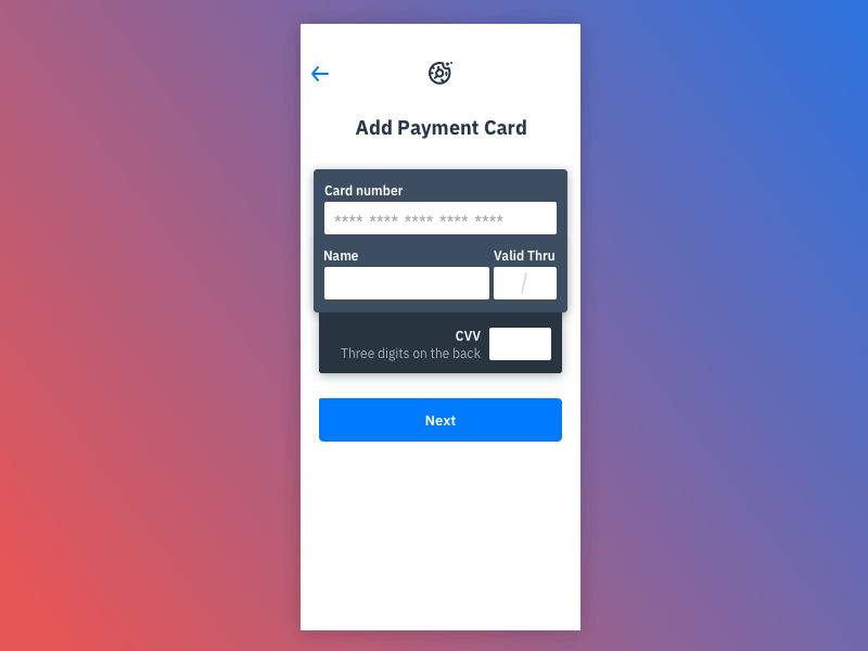 Credit Card Checkout · Daily UI 002 animation dailyui dailyui002 design gif ui