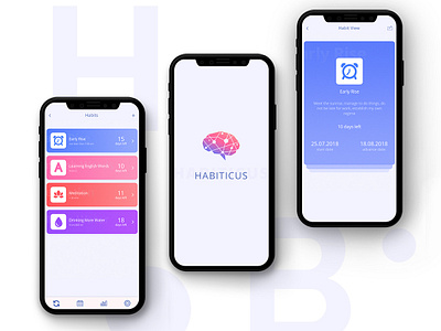 Habit Tracker App Concept app branding design identity ios logo minimal mobile ui ux web