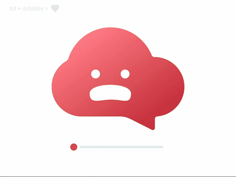 Cloud slider animation cloud slider ui xd