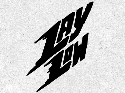 LayLow black design drawn dribbble font graphic design grit illustration illustrator lettering logo shot texture type typography vector white