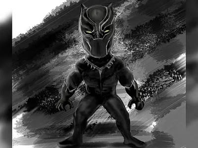 Blackpanther 3d animation blackpanther design dribbble illustrate illustration illustrator marvel vector