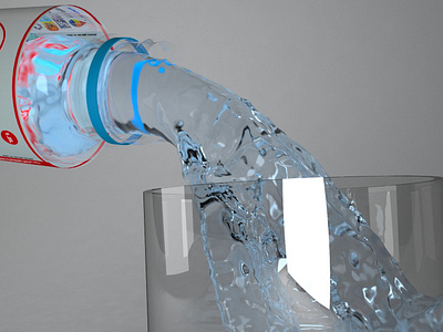 Water 3d 3d art c4d cinema4d design dribbble illustration illustrator product branding vray water