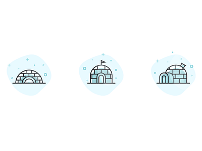 Igloo Icons graphic icon design icon set icons igloo illustration illustrator photoshop snow snow house