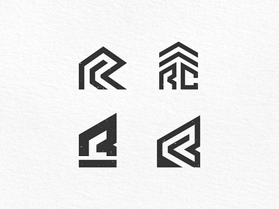 RC Monogram Exploration branding design graphic design initial letter logo logo design logomark monogram