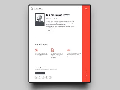 About Me | Portfolio Website about about me about page css design html portfolio profile typography ui ux webdesign website