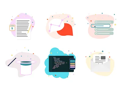 Magicons design icons illustration product vector