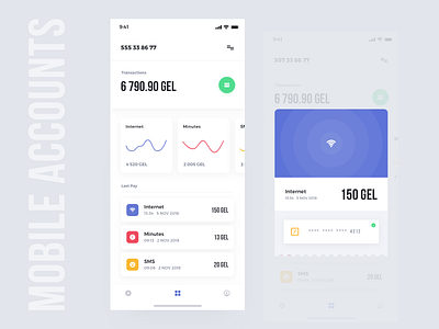 Mobile Balance account app application calendar card clean dashboard design ios mobile mobile app ticket transaction ui ui ux ui design user user interface ux ux design