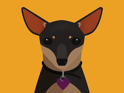 Pixel animals art character chihuahua chiweenie clean cute design dog flat illustration minimal puppers vector