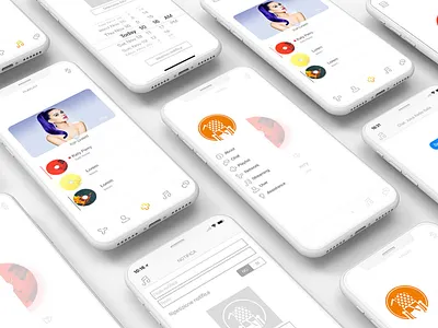 Music Application | Streaming Audio animated web interface animation app application design icon illustration logo page typography ui ux