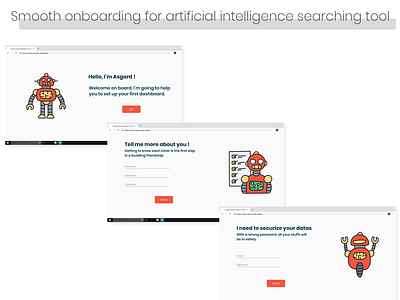 Asgard.ai artificial intelligence copywriter onboarding screen uidesign