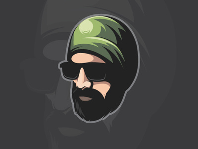 It's me. beard beard logo brand branding face grahpic design identity illustrator logo mark