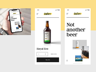 Pafler Brewery Mobile Web beer brand branding iphone x mobile ui uidesign ux uxdesign web design