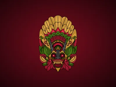 IINDONESIAN MASK animal art character face graphic horor illustration logo logo 3d mask monster traditional