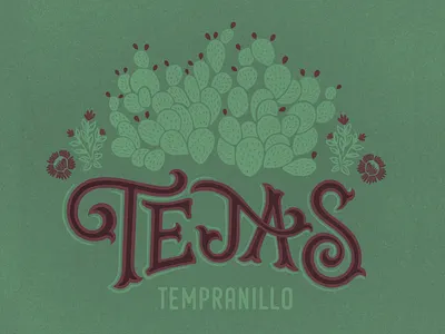 Tejas Temranillo design hand lettering illustration typography