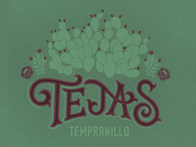 Tejas Temranillo design hand lettering illustration typography