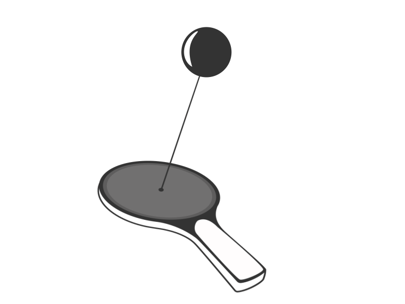 Paddle animation black and white gif gif animation grey motion design ping pong paddle vector animation