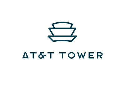 AT&T Tower Topper design logo typography