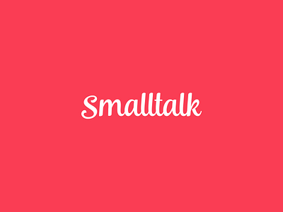 Smalltalk Logotype app branding logotype social media