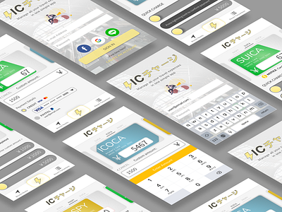 Japanese IC Card App Concept app app concept app design application design application ui branding design ic card japan japanese ui uidesign ux ux design