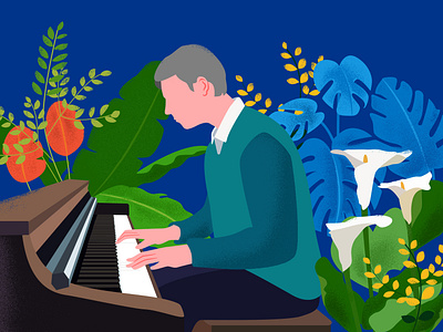 memory illustration music piano