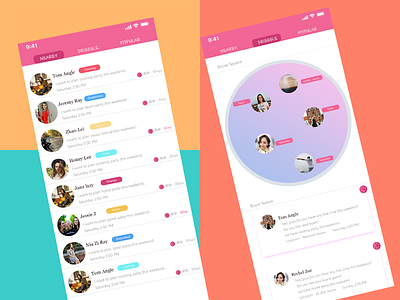 Social APP app design ui