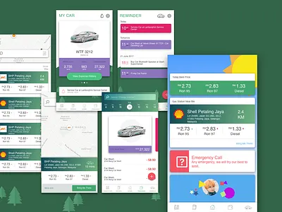 Gas Pricing Tracker app design ui ux
