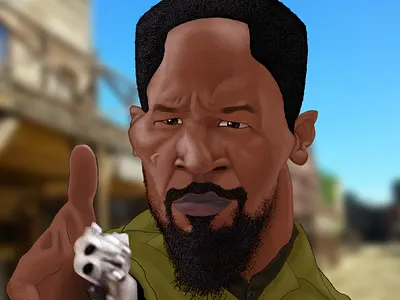 Django Caricature caricature django illustration