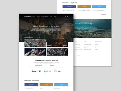 Corporate Website Idea design ui website
