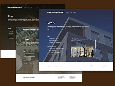 Jimmy Property Agency branding design ui website