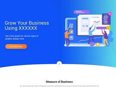 Digital Agency Website Design creative design design digital illustration illustrator ui ux website banner website design