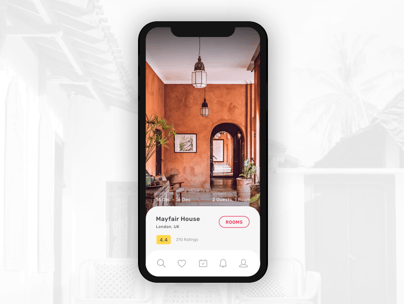 Travel app interaction android animated design destination flat icon interaction travelapp ui ux vector
