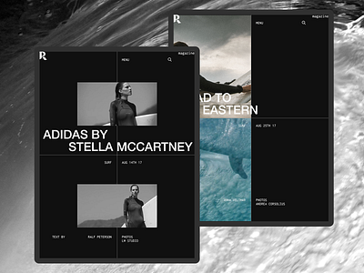 Reis magazine #2 clean concept magazine minimal surf tablet ui web