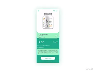 Pharma App detail page android android app app brand colour design flat health app ios pharmacy ui uidesign ux
