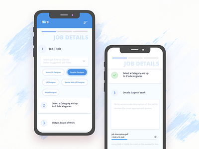 Mobile app concept for Recruiters / Clients clients collaborate connect job post mobile app design recruiters ui ux