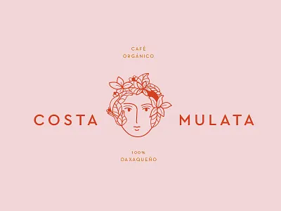 Costa Mulata branding brands cafe logo coffee illustracion illustration logo logotipo logotypedesign plantsillustration