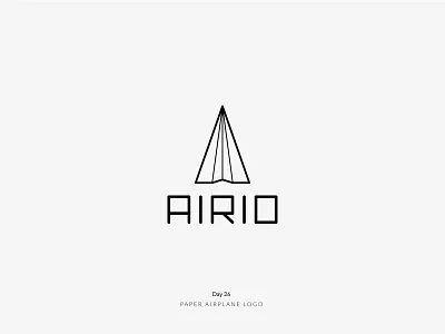 Daily Logo Challenge Day 26! - Paper Airplane Logo airplane dailylogo dailylogochallenge day26 logo logoconcept logodesign logodesigner logoidea logomark logotype paper paper airplane