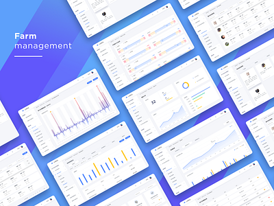 Farm management animal breed chart dashboard data farm