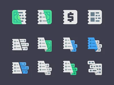 Ever20 logo icon designs bill design dollar flat icon logo mobile vector