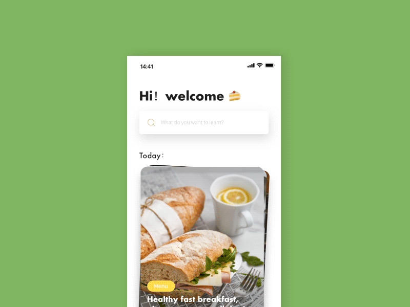 Cook App - Refresh ae app cook app design food illustration sketch ui ux