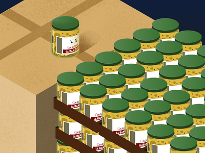 Grocery affinity designer illustration