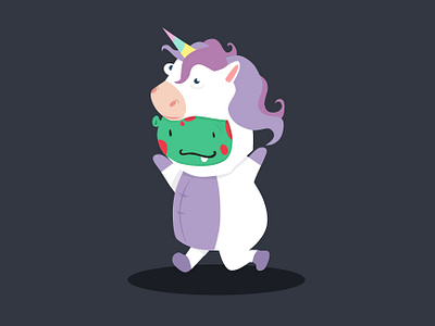 Fancy Dress Unicorn character design elearning fancy dress halloween illustrated illustrator kid monster unicorn