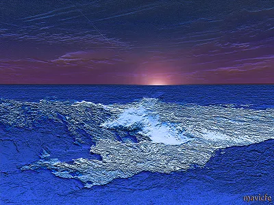 Sea Horizon blue composition creative design digital art graphic art horizon illustration inspiration landscape marine mavicfe painting photography photoshop sea sunset