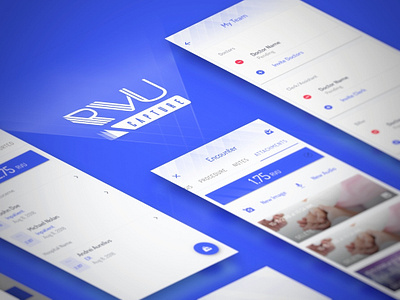 Medical Mobile App Preview angled app blue isometric logo medical app medical design mobile screenshots