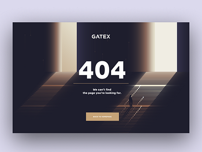 ICO Landing page: Gatex 404 404 error building column finance illustration landing massive one page one page website people scheme vector website