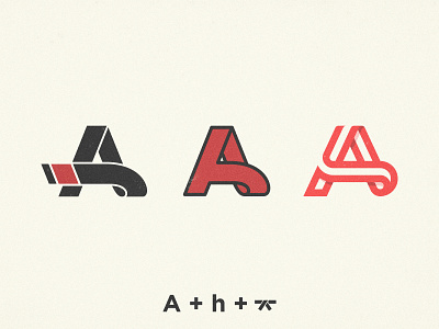 Ayoub Hussain - Logo Proposals a letters clever ah monogram initials h smart belt icon symbol identity jiu jitsu fight logo design mark red black vintage