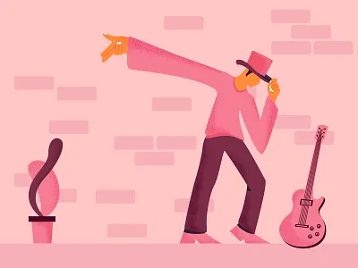 Rock Music guitar guitarist illustration music rock