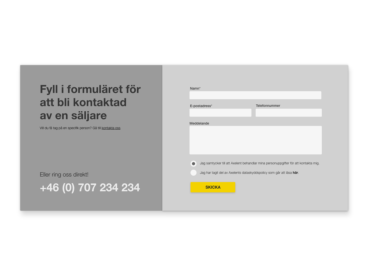 Example of Axelent Popup - Contact Us