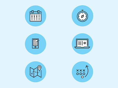 Planning Icons branding design icon icon app iconset illustration illustrator logo ui ux vector