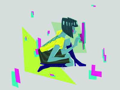 Lisa in Fragments character character art character design design girl illustration